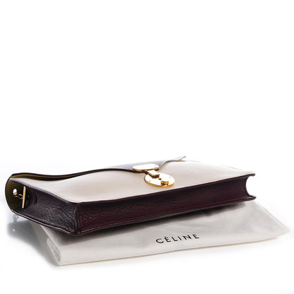 Celine Calfskin Envelope Shoulder Bag Burgundy 4 of 9