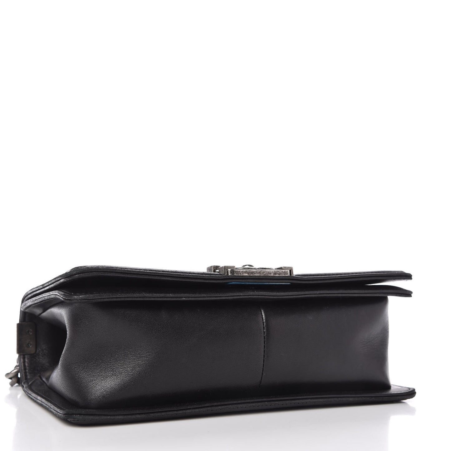 Lambskin Quilted Medium Boy Flap Black