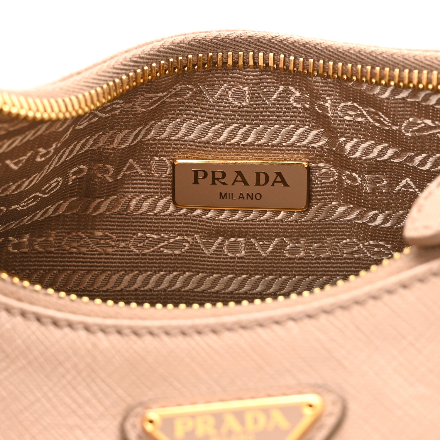 Prada Saffiano Re-Edition 2005 Shoulder Bag Cammeo Beige 6 of 12
