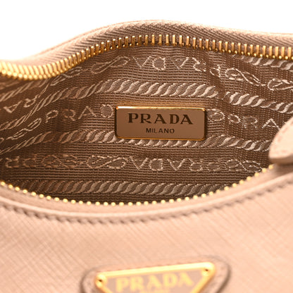 Prada Saffiano Re-Edition 2005 Shoulder Bag Cammeo Beige 6 of 12