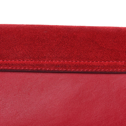 Chloe Suede Calfskin Mini Faye Shoulder Bag Tulip Red 11 of 13