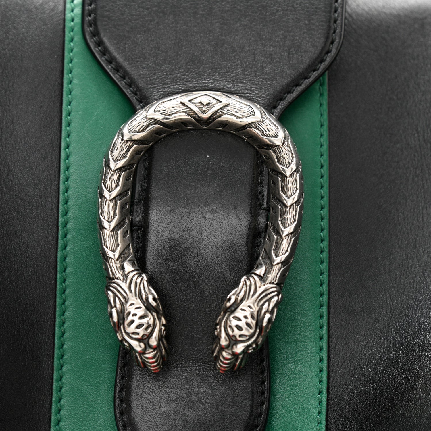 Gucci Calfskin Web Stripe Medium Dionysus Hobo Black 18 of 18