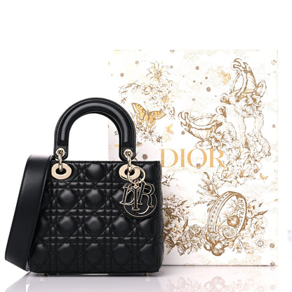 Christian Dior Lambskin Cannage Small My ABCDior Lady Dior Black 11 of 11