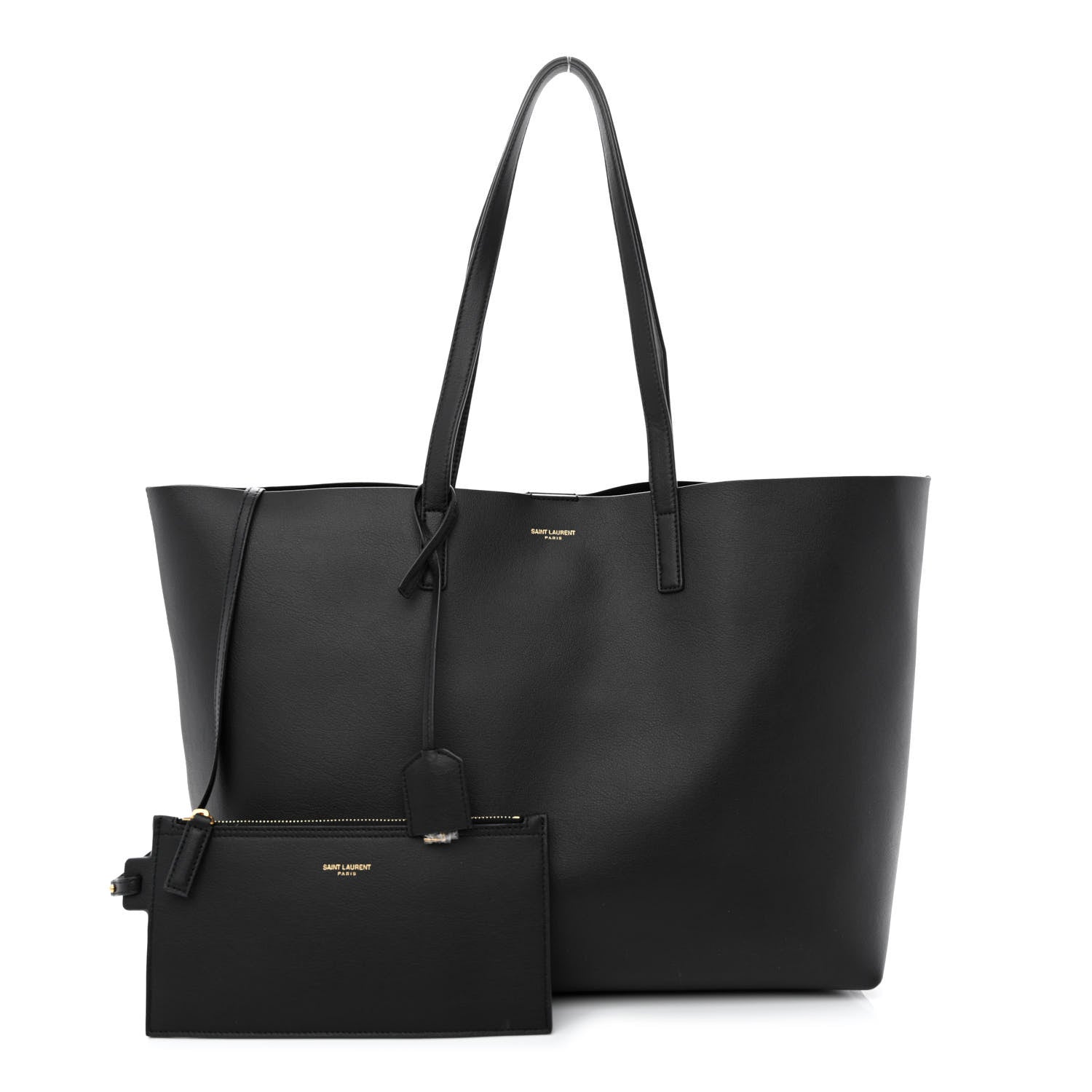 Saint Laurent Calfskin Large Shopping Tote Black 1 of 12