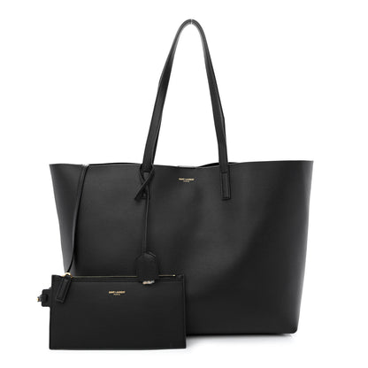 Saint Laurent Calfskin Large Shopping Tote Black 1 of 12