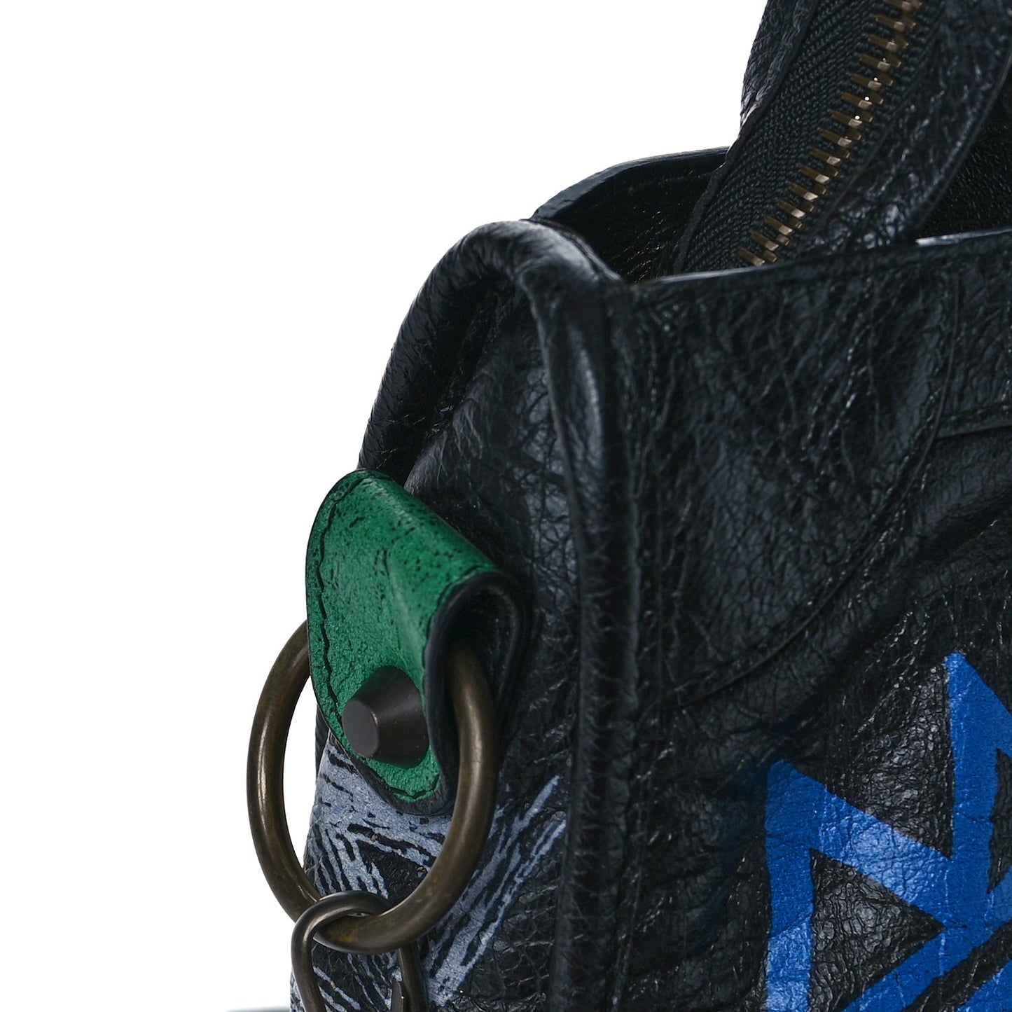 Agneau Graffiti All Over Classic Hardware S City Black Vert Rouge