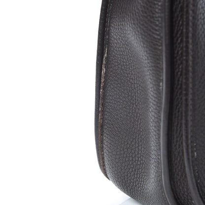 Hermes Taurillon Clemence Evelyne II GM Chocolate 19 of 23