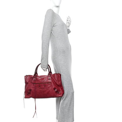 Balenciaga Agneau Classic Hardware Work Pourpre 2 of 15