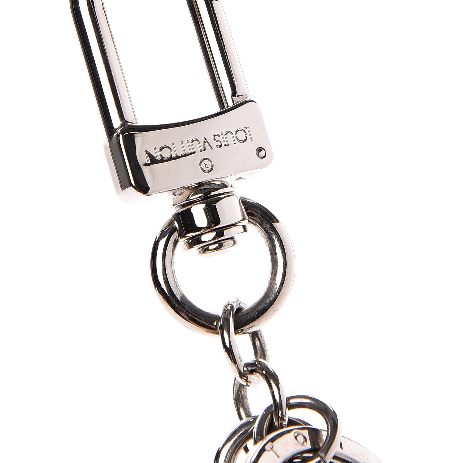Louis Vuitton Monogram Tassel Bag Charm White 4 of 7