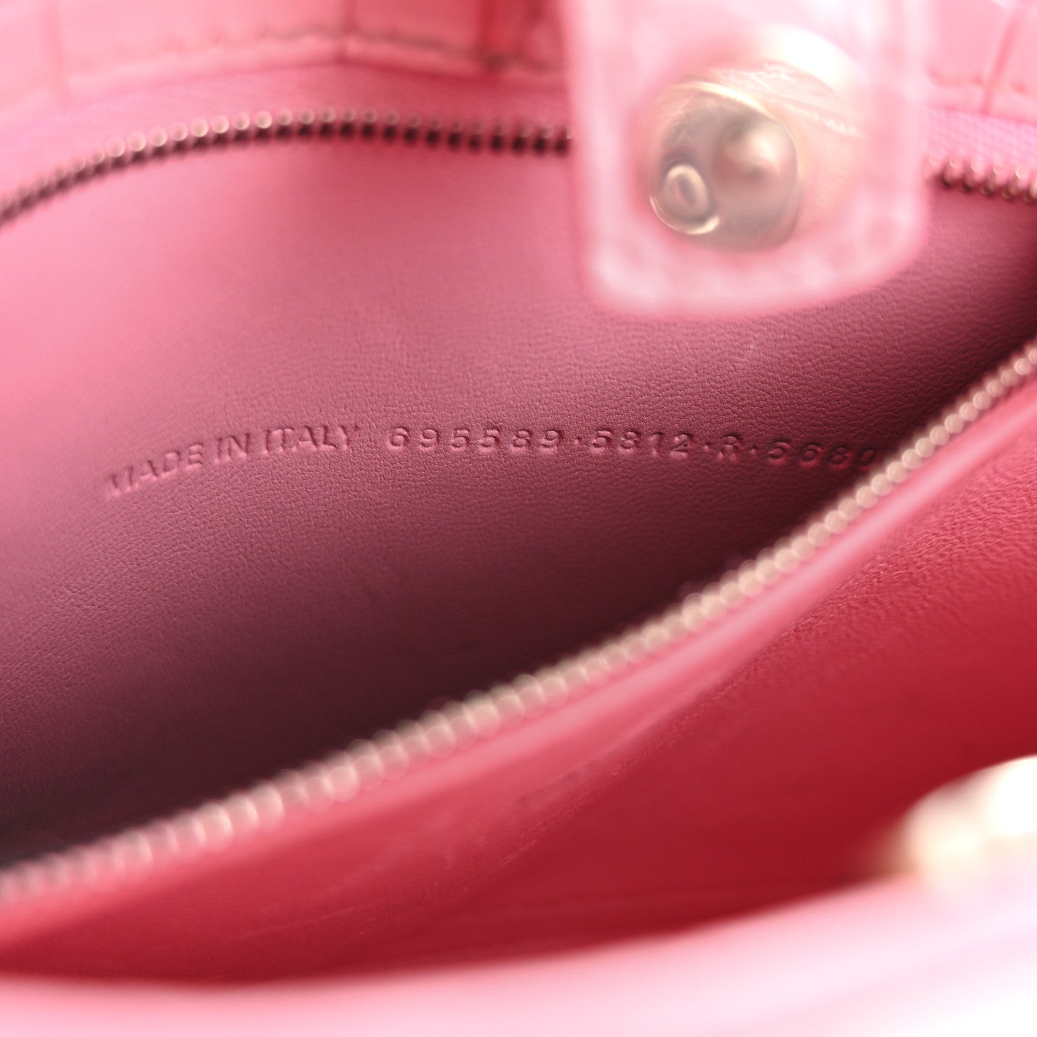 Balenciaga Shiny Super Supple Calfskin Crocodile Embossed Small XX Bag Sweet Pink 7 of 10