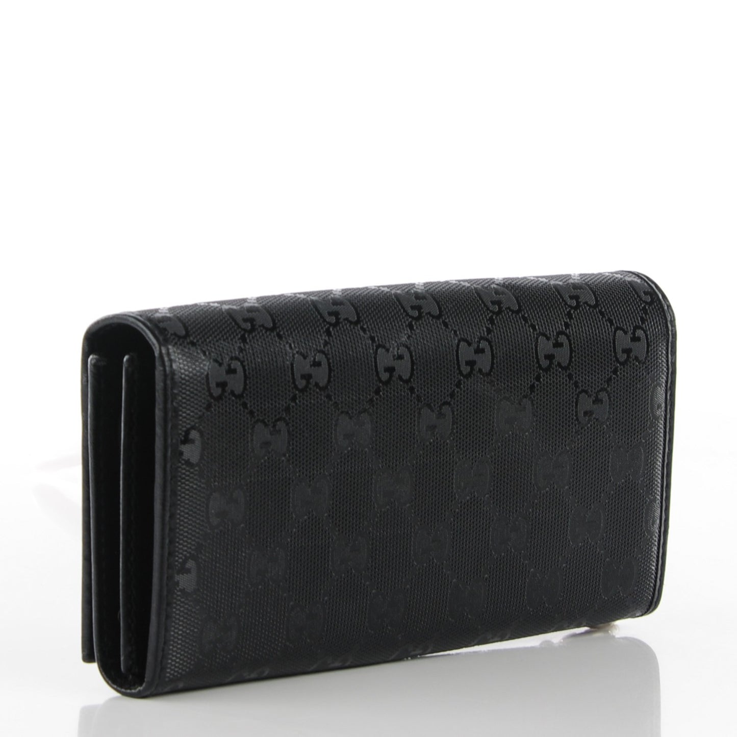 Imprime Monogram GG Pierce Chain Clutch Wallet Black