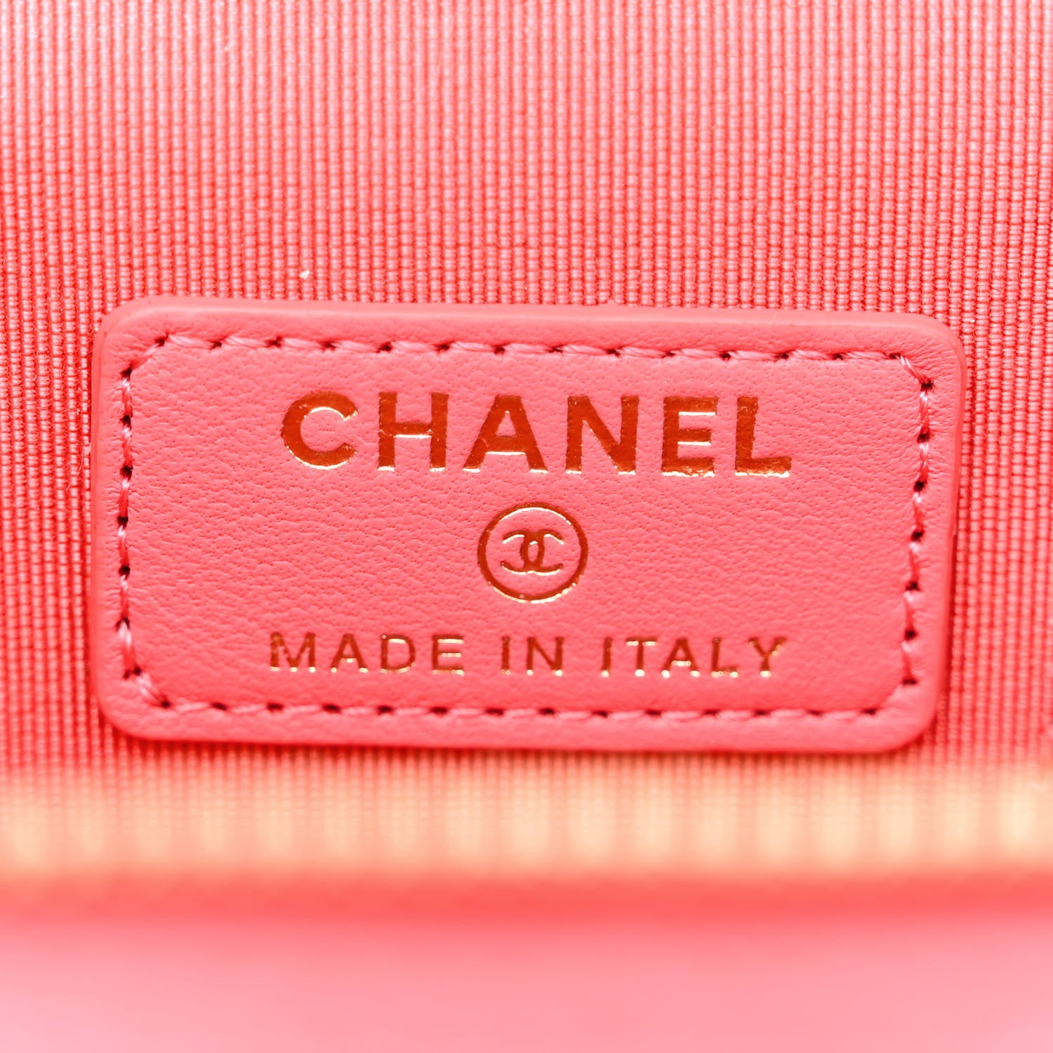 Chanel Lambskin Quilted Mini Vanity Case With Chain Pink 6 of 11