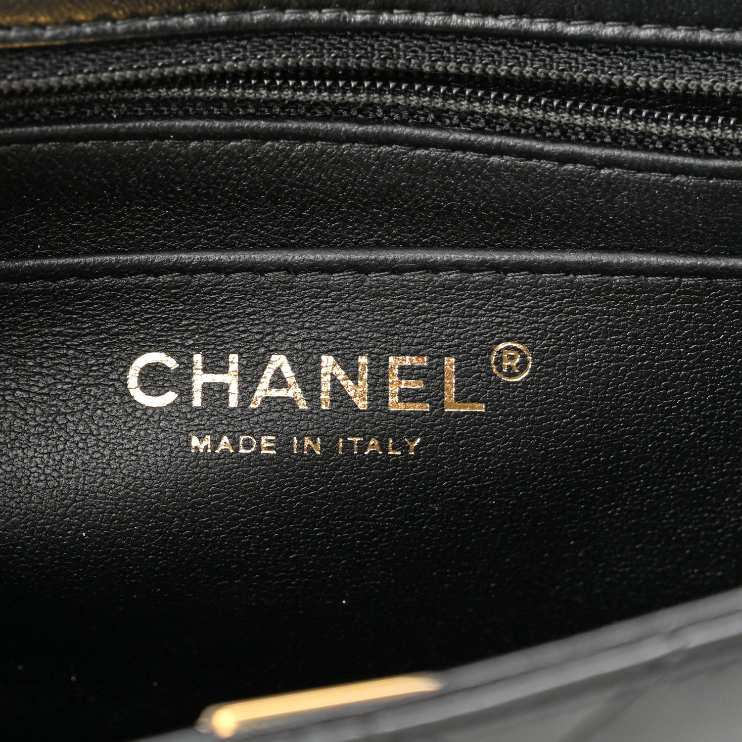 Chanel Lambskin Quilted Mini Square Flap Black 6 of 13