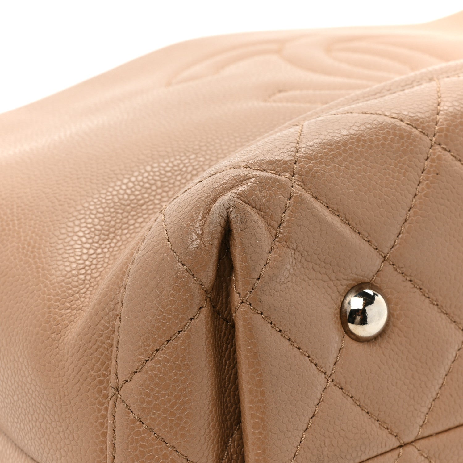 Chanel Caviar Medium Soft CC Top Handle Tote Dark Beige 24 of 29