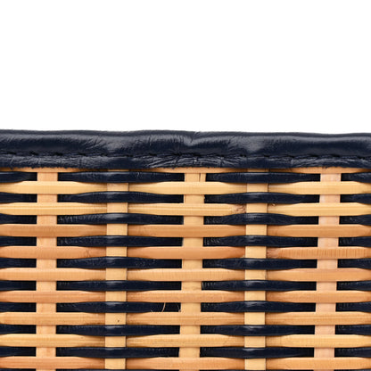 Chanel Rattan Calfskin Small Gabrielle Hobo Beige Navy 8 of 10