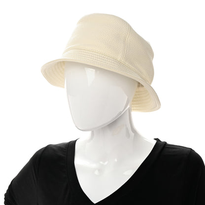 Hermes Cerf Lourd Calvi Bucket Hat 57 White Casse 2 of 7