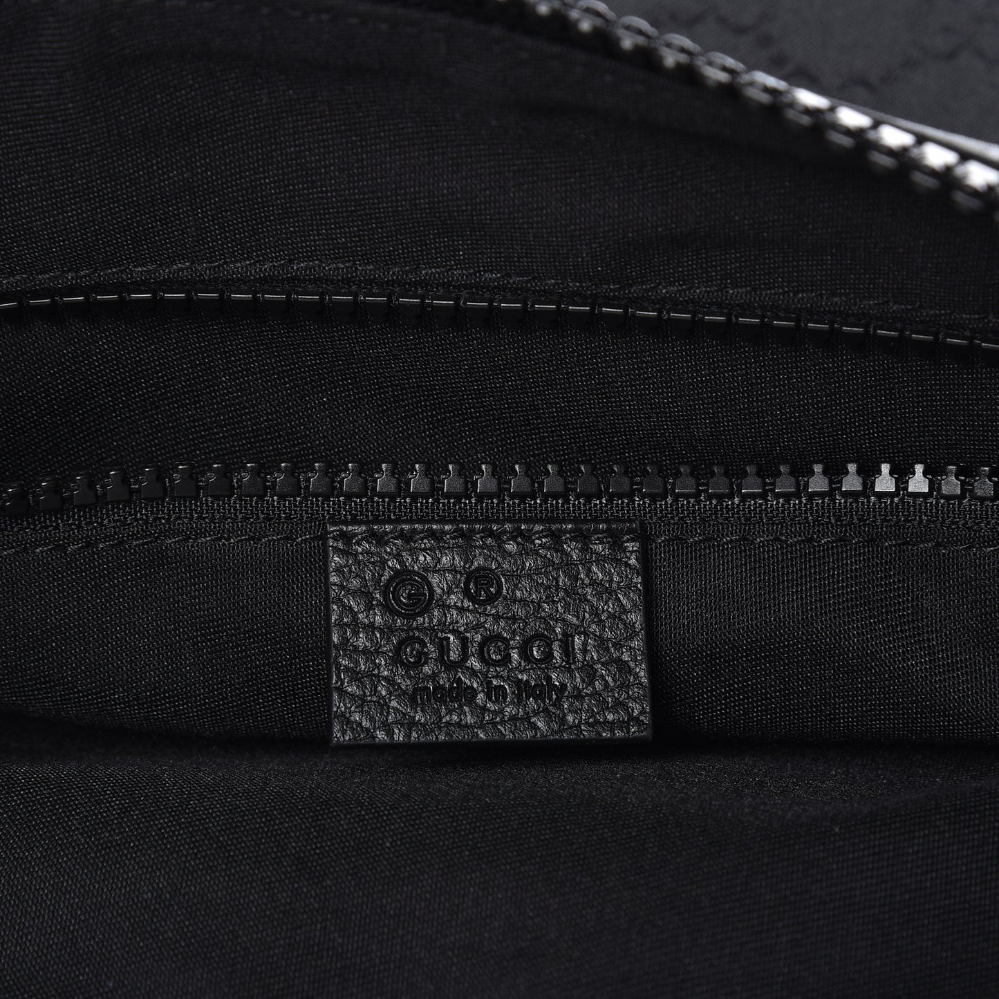Nylon Monogram Medium Flat Messenger Bag Black