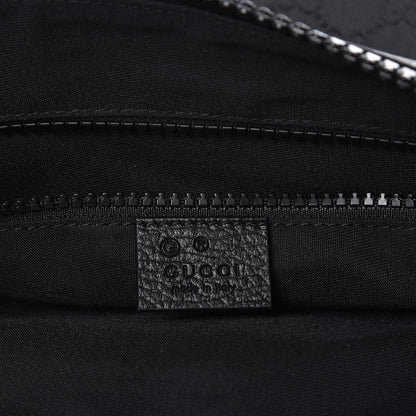 Gucci Nylon Monogram Medium Flat Messenger Bag Black 8 of 10