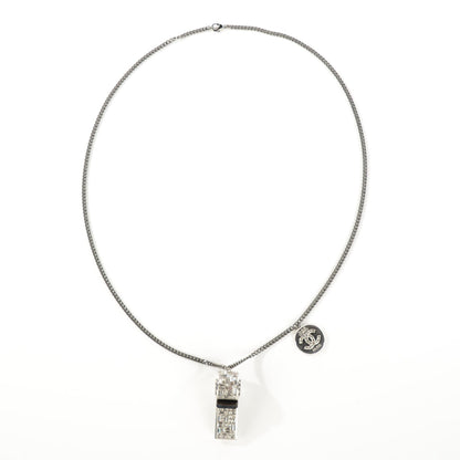 Chanel Crystal CC Whistle Pendant Necklace 3 of 10