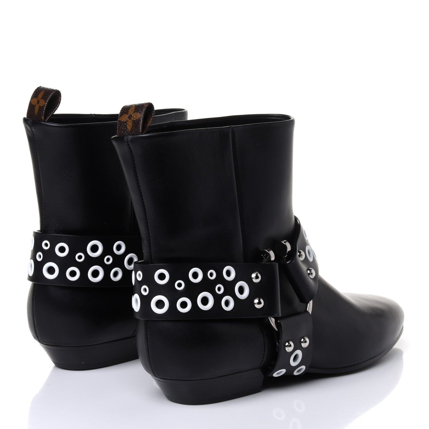 Louis Vuitton Calfskin Rhapsody Ankle Boots 39 Black 3 of 4