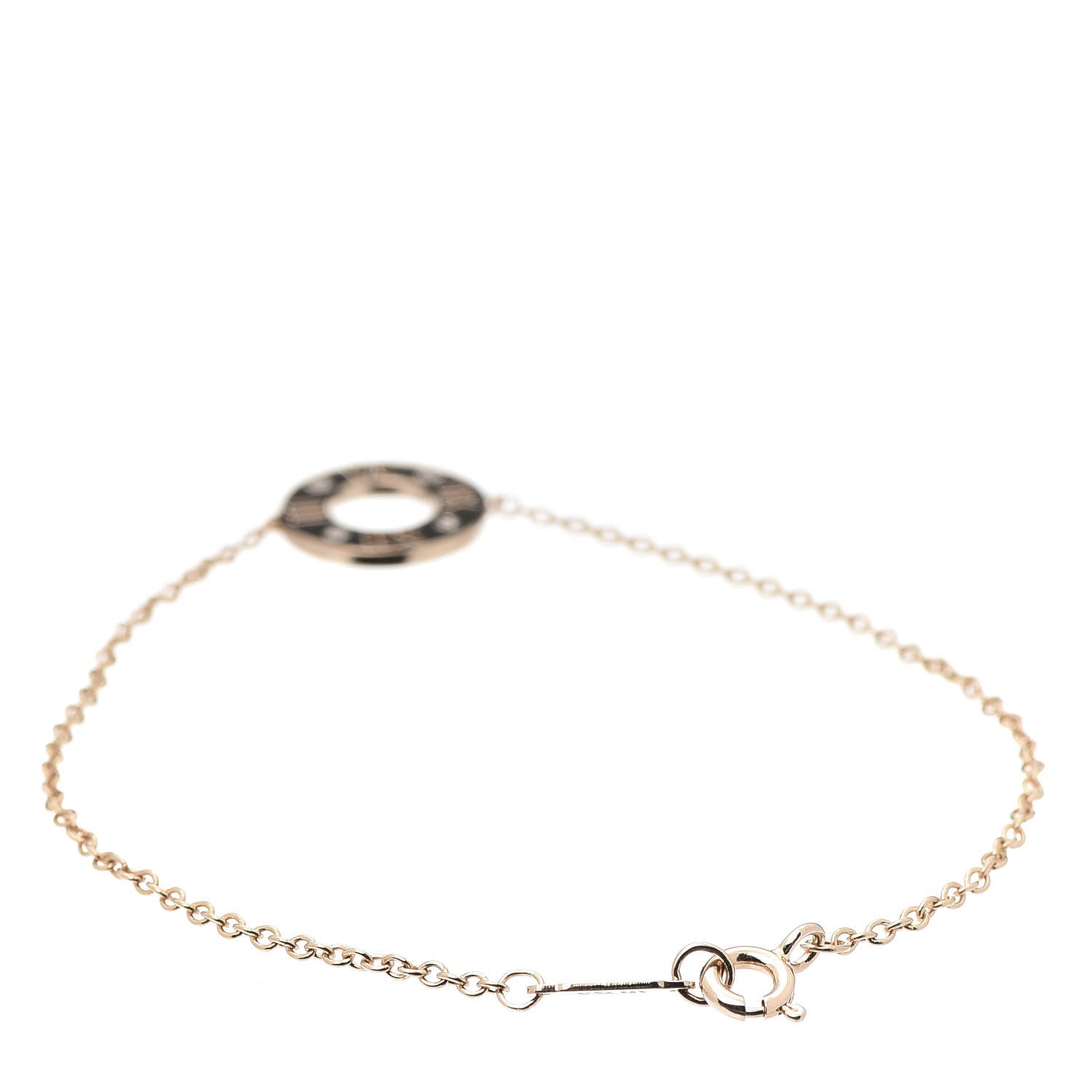 Tiffany 18K Rose Gold Diamond Atlas Pierced Bracelet 3 of 9