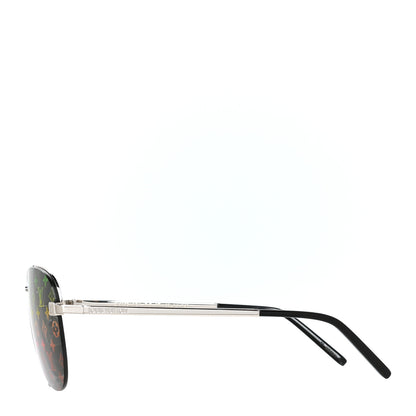 Louis Vuitton Metal Monogram Clockwise Sunglasses Z1595E Silver Black 4 of 7
