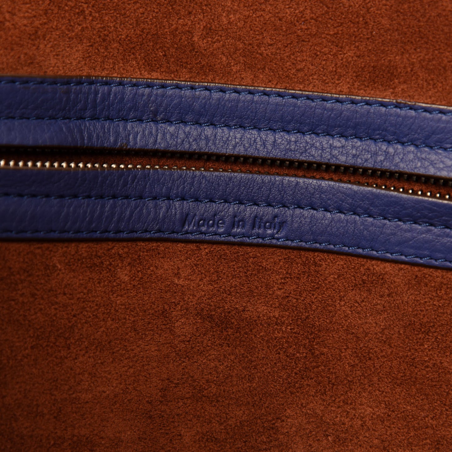 Supple Calfskin Medium Phantom Luggage Indigo