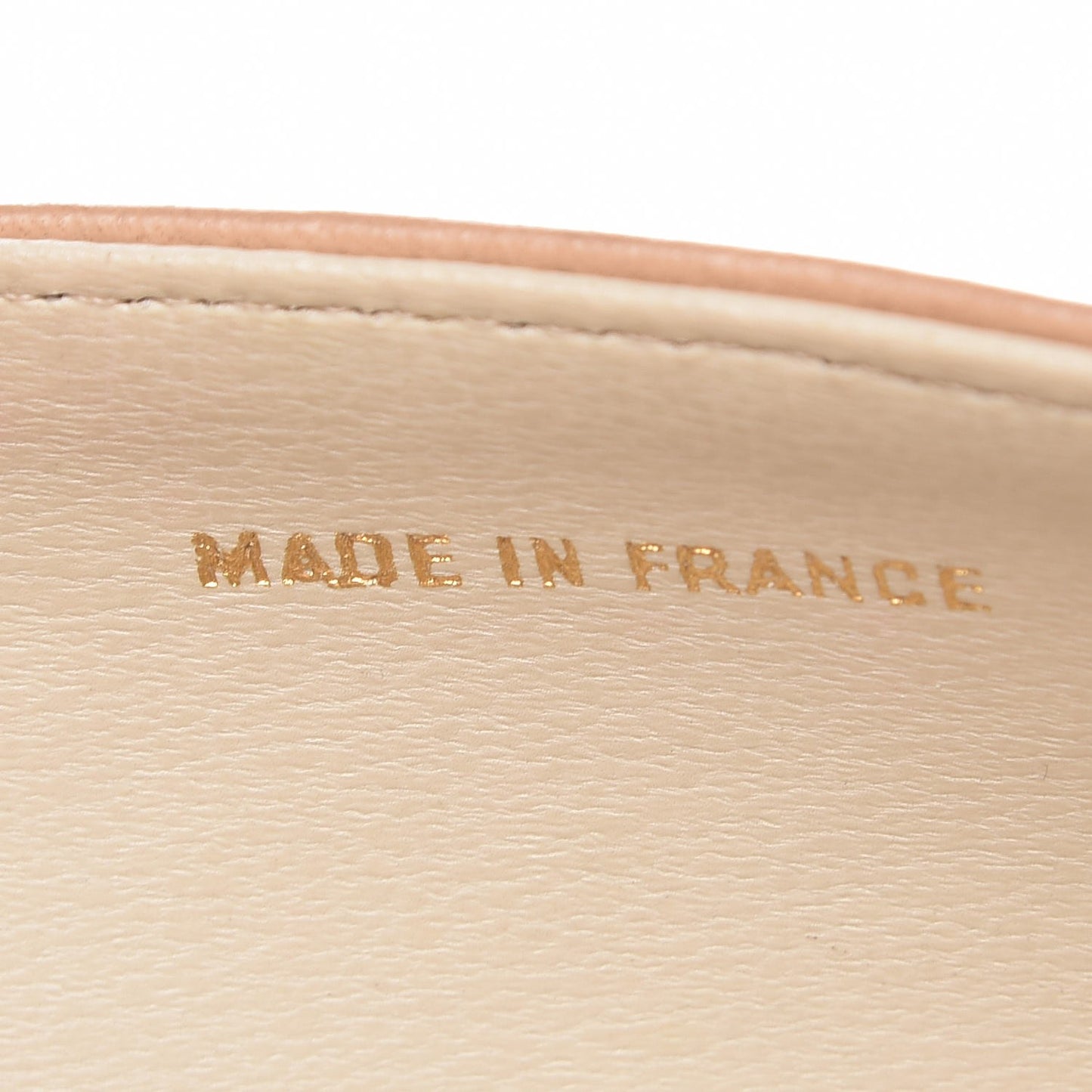 Lambskin Quilted Mini Flap Beige