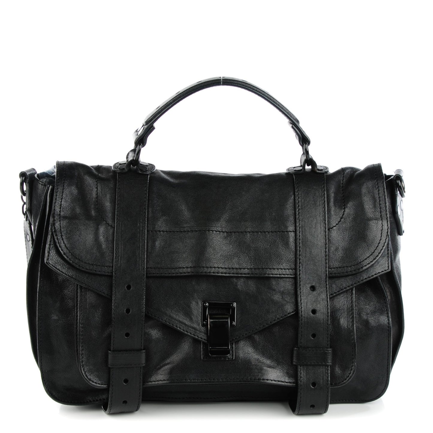 Lambskin Medium PS1 Satchel Black