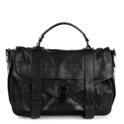 Proenza Schouler Lambskin Medium PS1 Satchel Black 1 of 8