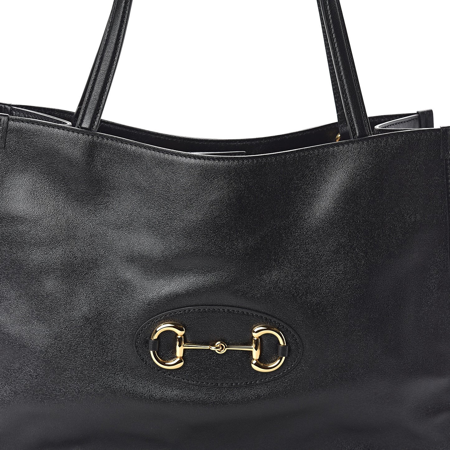 New Sakai Calfskin Lux Horsebit 1955 Tote Bag Black
