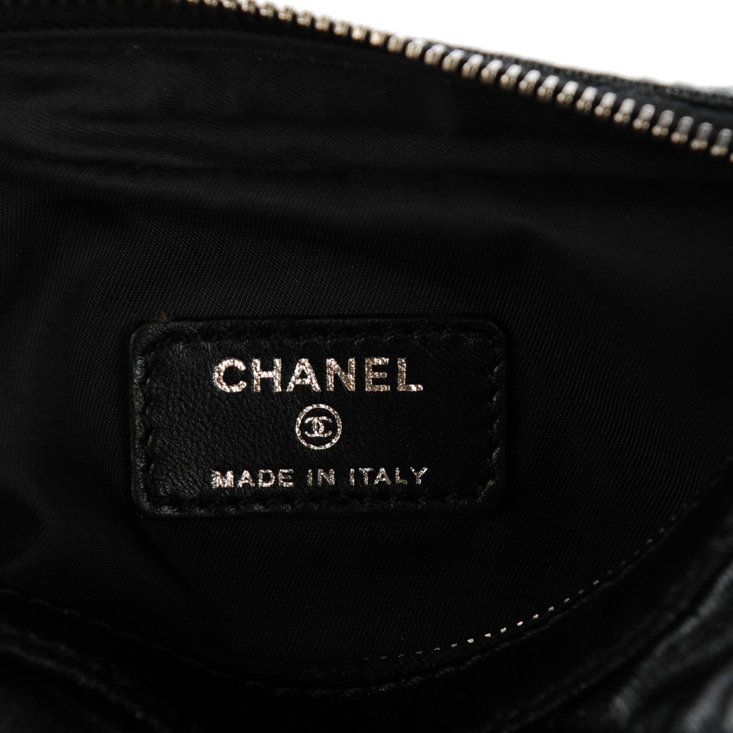 Chanel Coated Canvas Le Marais Cosmetic Pouch Black 6 of 8