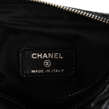 Chanel Coated Canvas Le Marais Cosmetic Pouch Black 6 of 8