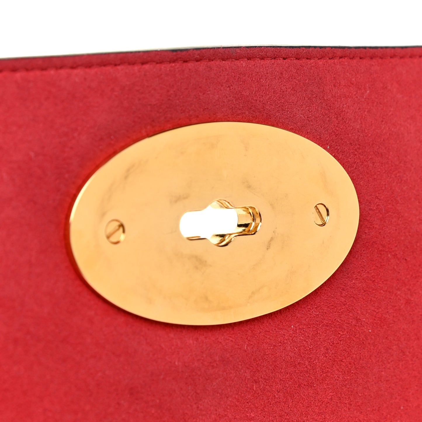 Small Classic Grain Calfskin Medium Lily Flap Scarlet