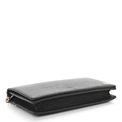 Gucci Dollar Calfskin Medium Betty Chain Wallet Black 4 of 13