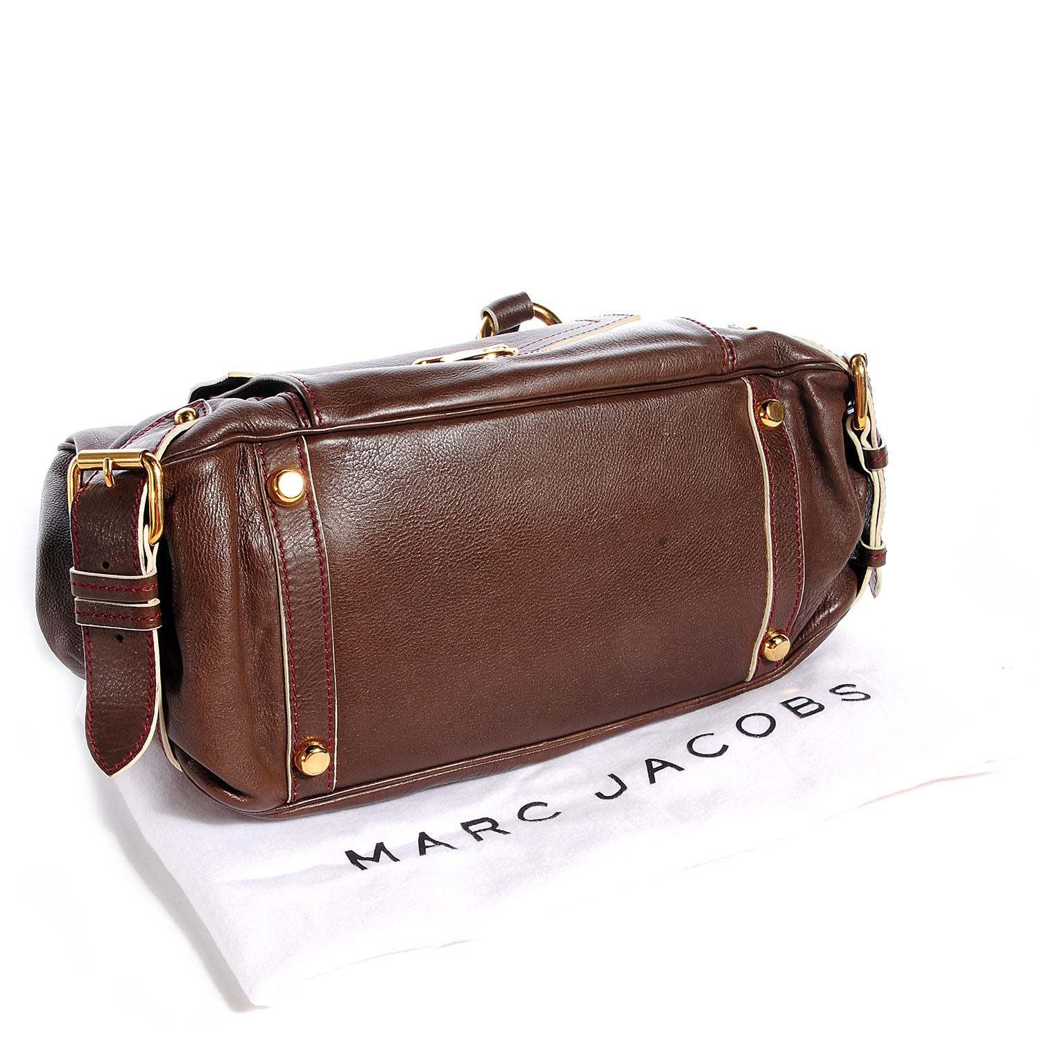 Marc Jacobs Leather Front Pocket Satchel Taupe 4 of 9