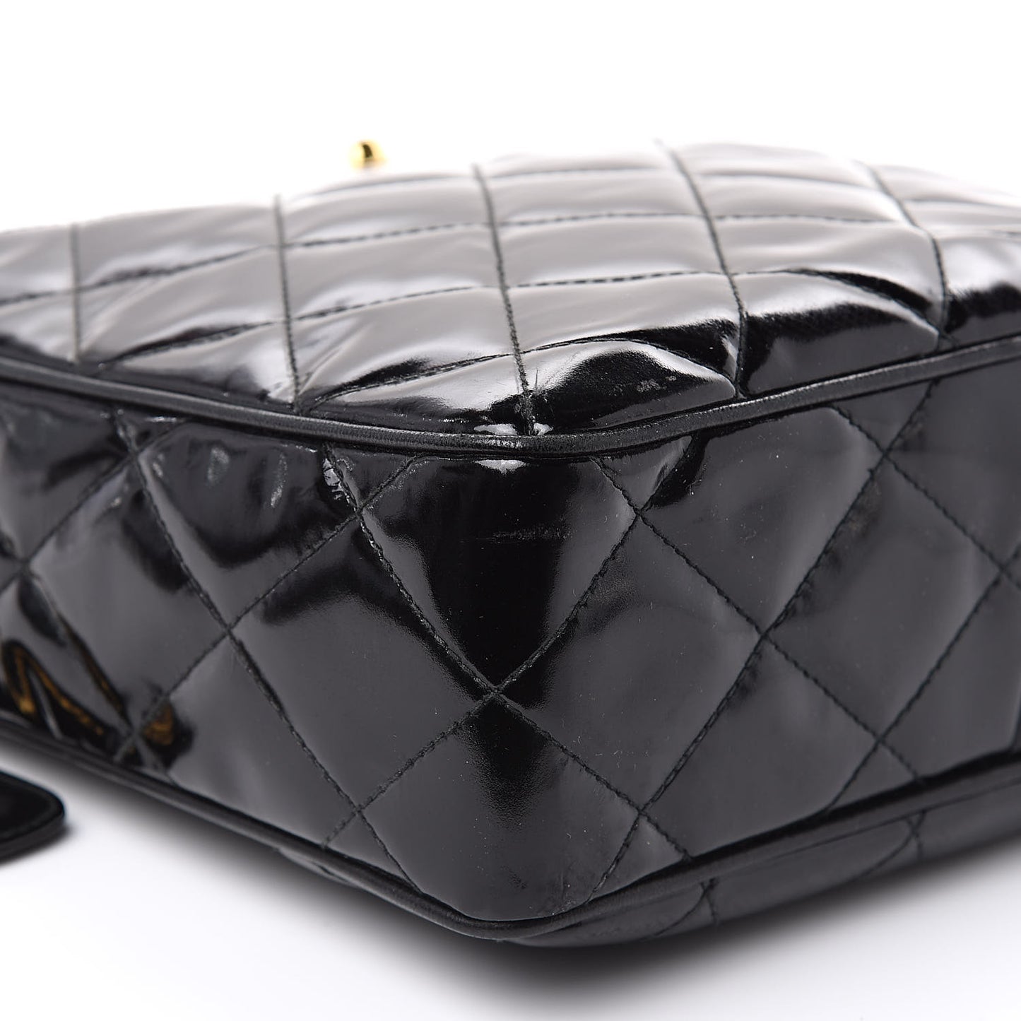 Patent Quilted Camera Case Black
