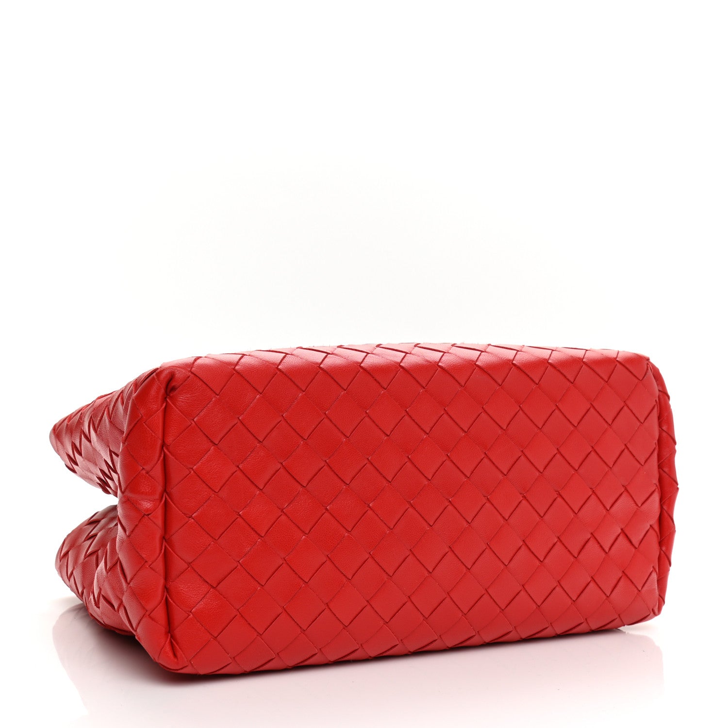 Bottega Veneta Nappa Intrecciato New Roma Tote Red 4 of 10