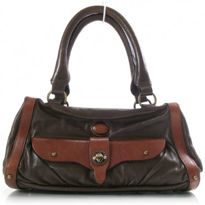 Chloe Leather Maggie Frame Satchel Moka 1 of 11