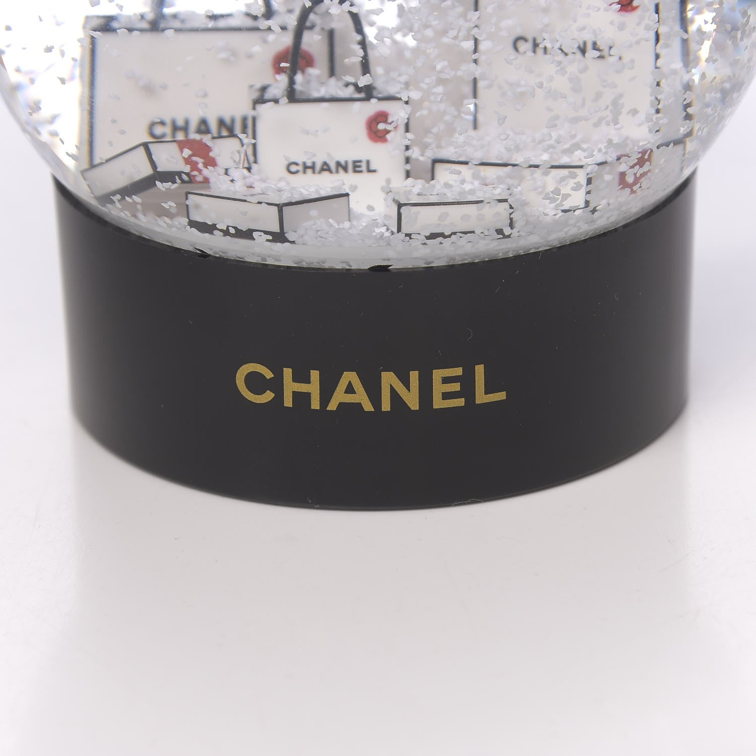 Chanel Glass CC Shopping Bag Snow Globe 5 of 7
