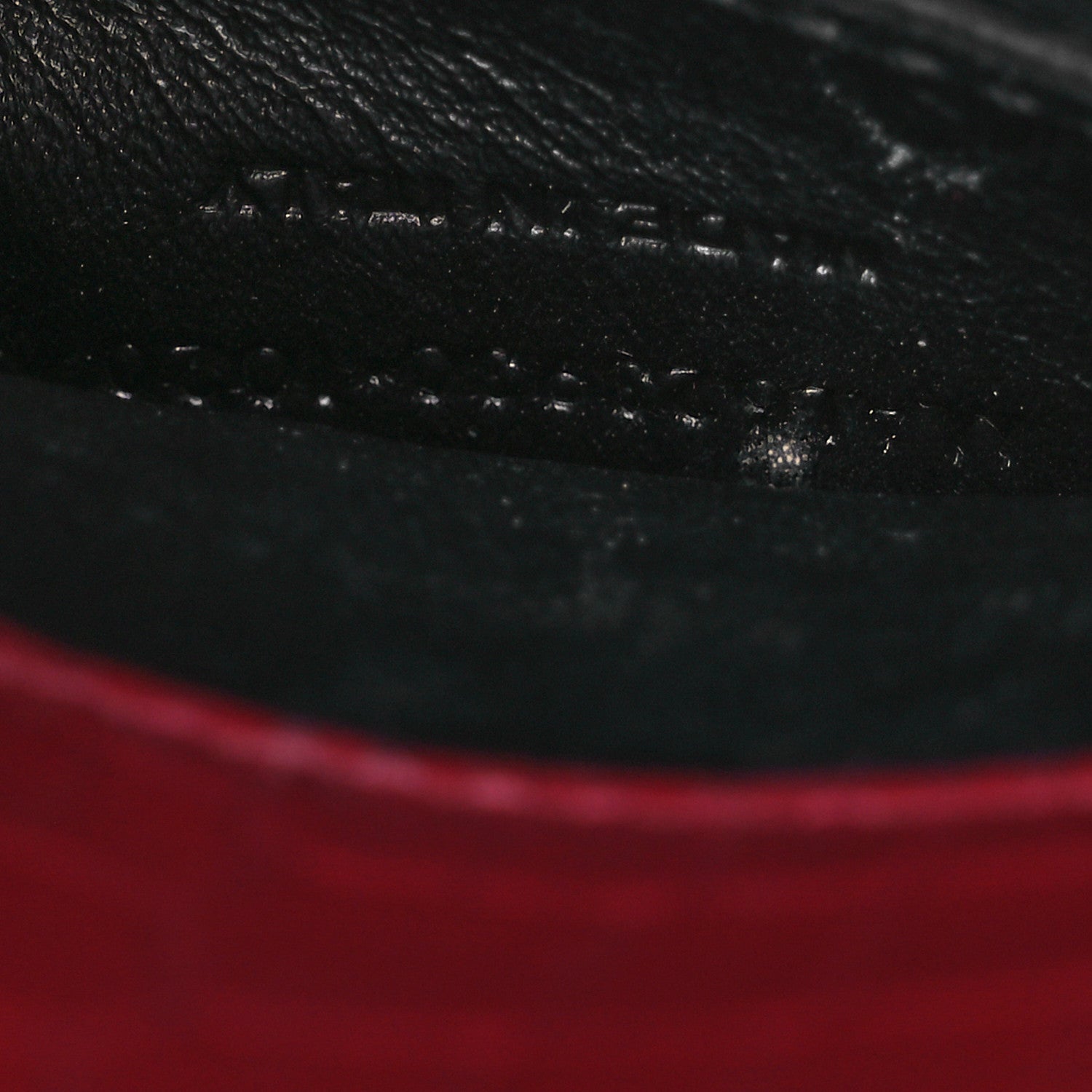 Saint Laurent Calfskin Crocodile Embossed Mini Classic Monogram Cassandra Top Handle Red 8 of 14