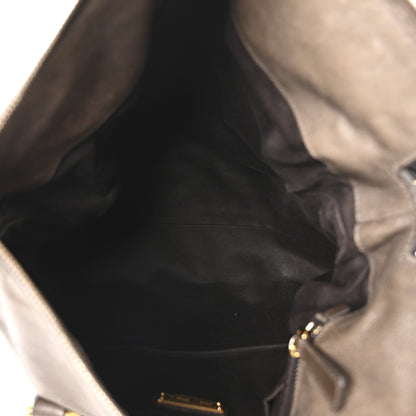 Miu Miu Vitello Lux Bow Bag Pomice 5 of 9