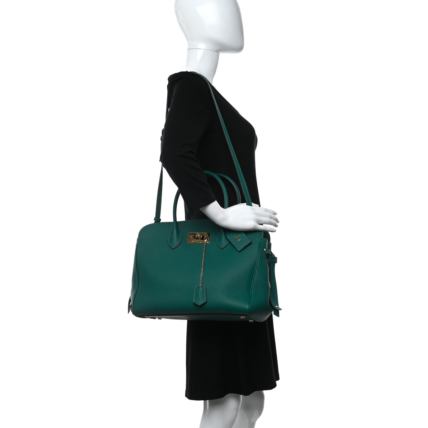 Louis Vuitton Veau Nuage Milla MM Emeraude 2 of 14
