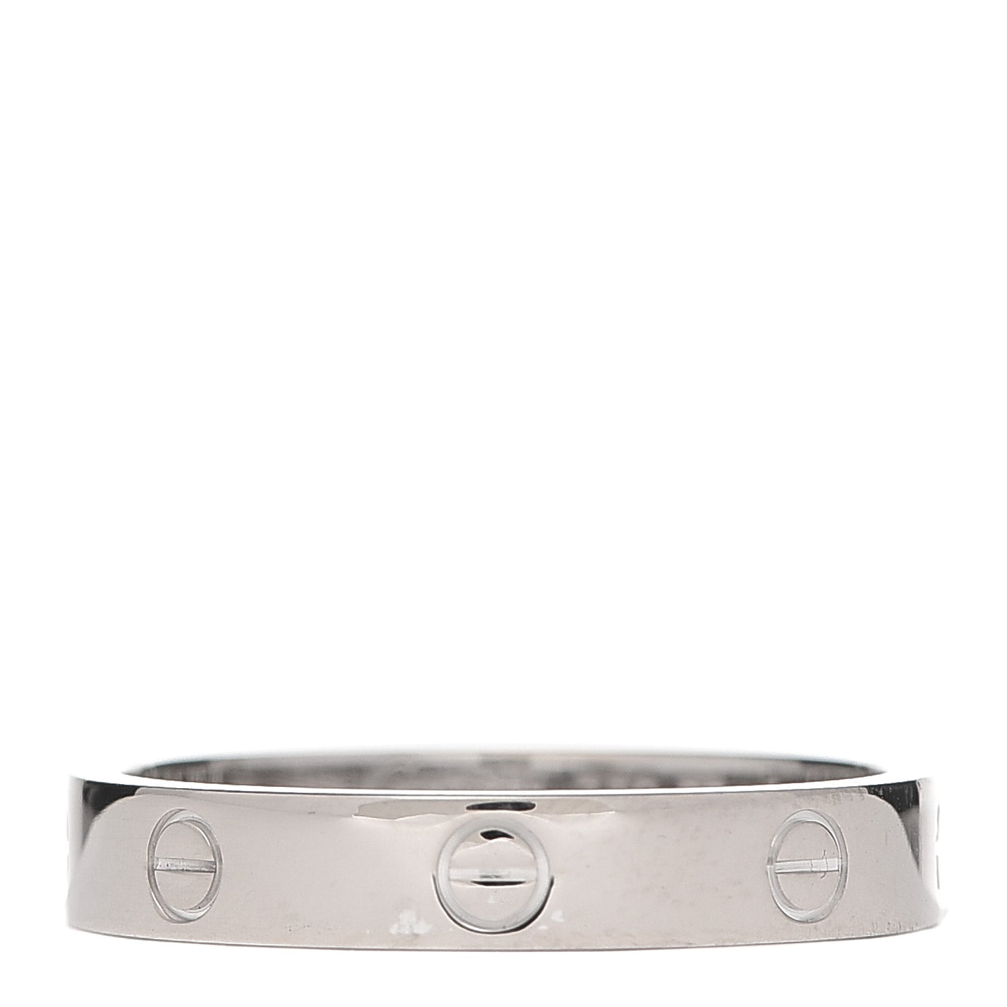 18K White Gold Diamond 4mm LOVE Wedding Band Ring 62 10