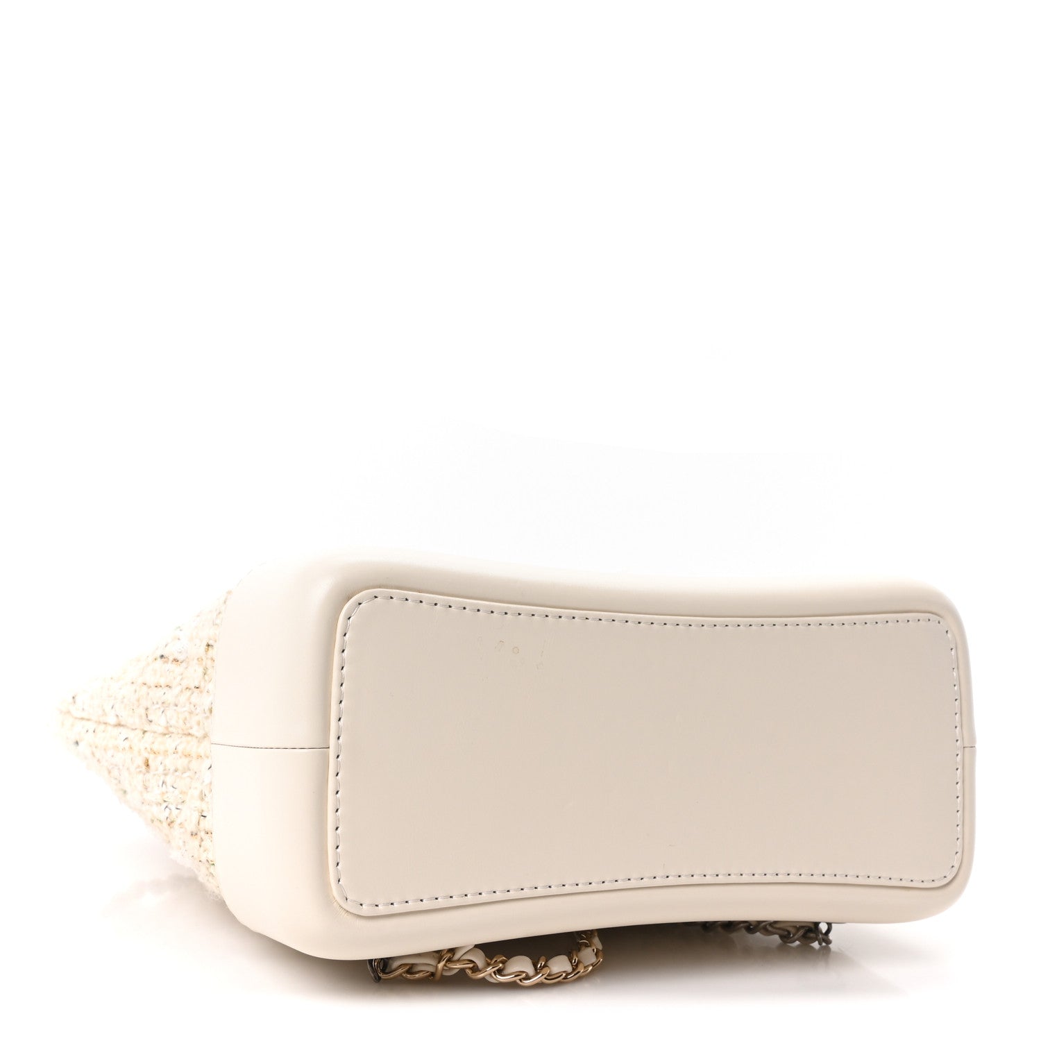 Chanel Tweed Calfskin Quilted Gabrielle Backpack Ivory 4 of 10