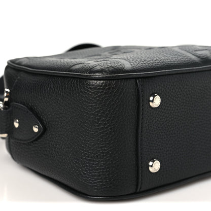 Gucci Piuma Calfskin Jumbo GG Embossed Messenger Bag Black 9 of 10