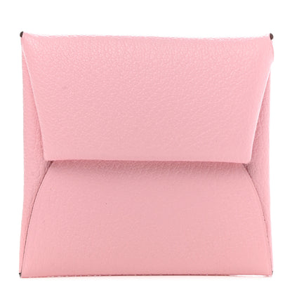 Hermes Chevre Mysore Bastia Coin Purse Rose Sakura 1 of 8