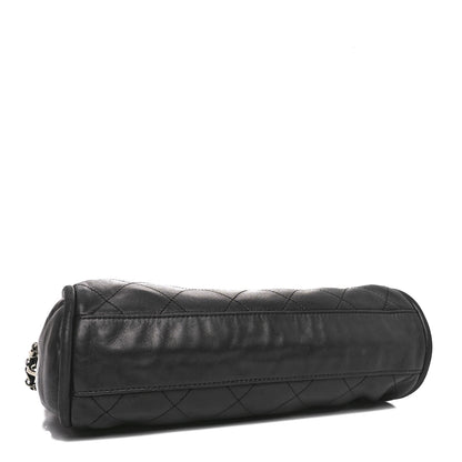 Chanel Lambskin Stitched Medium Ultimate Soft Tote Black 4 of 11