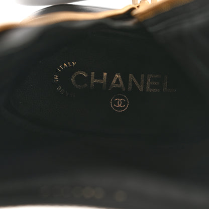 Chanel Calfskin Quilted CC Boots 39.5 Black 8 of 8
