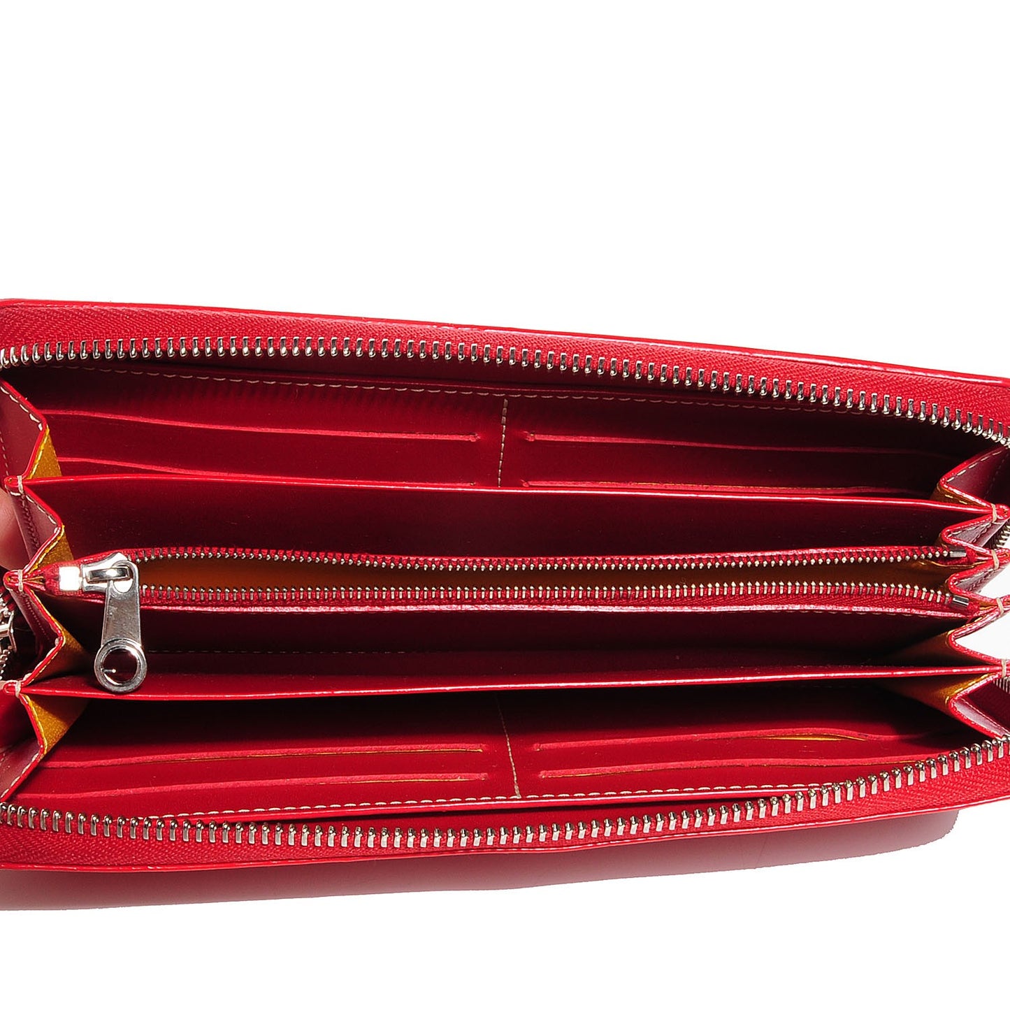 Goyardine Matignon Zip Around GM Wallet Red